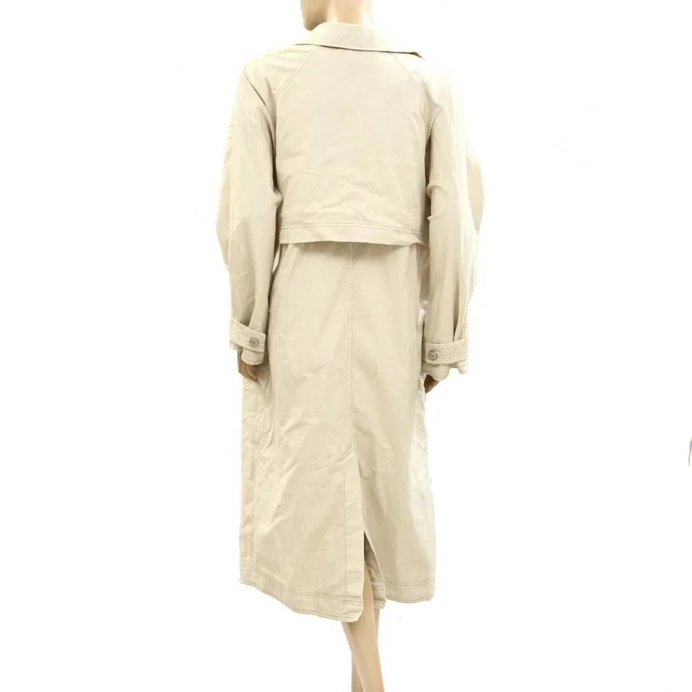 Free People We The Free Perry Military Coat Jacket Top Cotton Cozy XS New 278492